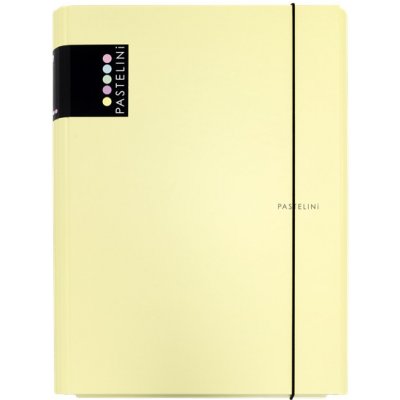 Karton P+P Pastelini A4 desky s gumou 3 klopy lamino žlutá – Zboží Živě