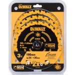 DeWALT DT10399 Sada pilových kotoučů 3ks, 190x30 mm, 24 zubů – Zboží Dáma DeWALT DT10399 Sada pilových kotoučů 3ks, 190x30 mm, 24 zubů – Zboží Dáma