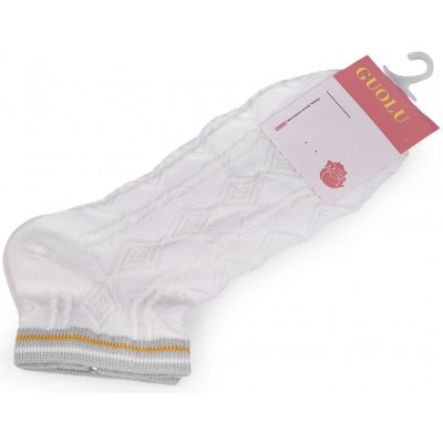 Prima-obchod Dámské / dívčí bavlněné ponožky kotníkové, 3 bílá