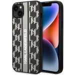 Karl Lagerfeld - Pouzdro Hardcase Monogram KLHCP14MPGKLSKG - iPhone 14 Plus - Grey Stripe – Zboží Mobilmania