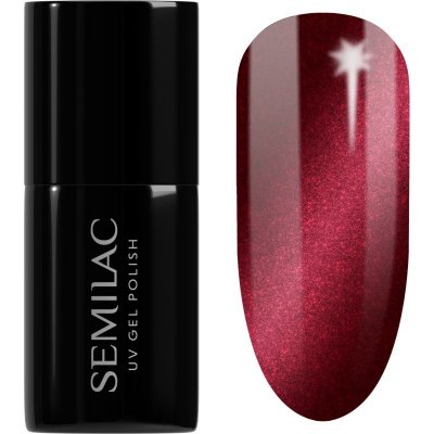 Semilac magnetický gel lak 467 Red Candle Flash 7ml Červená – Zboží Dáma