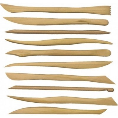 Špachtle dřevěné modelovací ,sada10ks – Hledejceny.cz