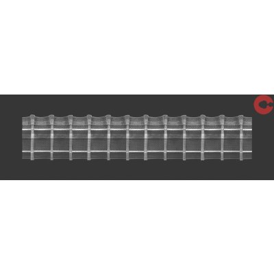 Kovovégarnýže.cz řasící stuha tužkový sklad, 5 cm, 1:2 Délka řasící stuhy: 3,00m – Zboží Mobilmania