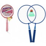 Teddies Badminton sada dětská kov/plast 2 pálky + 3 košíčky 2 barvy v síťce 23x45x6cm – Zboží Živě