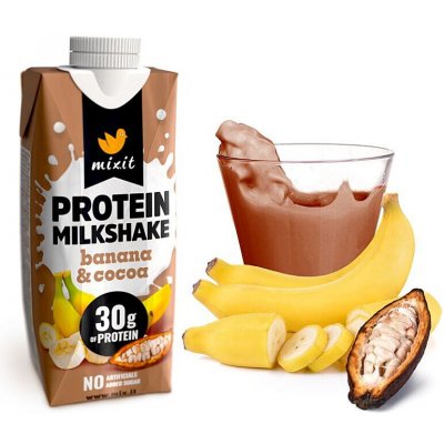 MIXIT Proteinový milkshake banán & kakao 330 ml – Zbozi.Blesk.cz