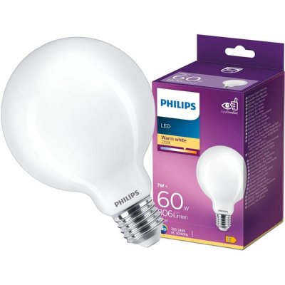 Philips LED žárovka E27 G93 7W = 60W 806lm 2700K Teplá bílá