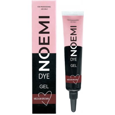 Noemi Lash & Brow Hybrid GEL Dye hybridní gelová barva na řasy a obočí Medium Brown 10 ml – Zboží Mobilmania