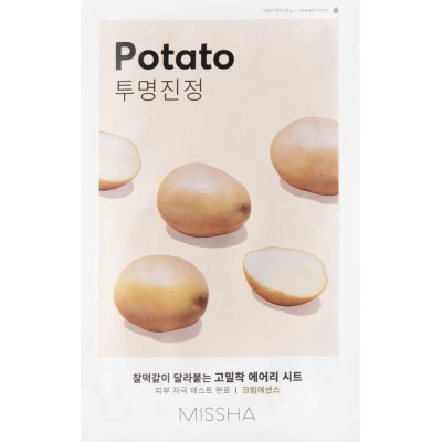 Missha Airy Fit Sheet Mask Potato plátýnková maska s výtažkem z brambor 19 g – Zbozi.Blesk.cz