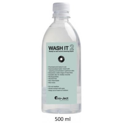 Pro-Ject Wash it 2: Čistící kapalina na vinylové a šelakové desky 500 ml