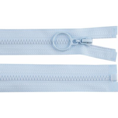 Prima-obchod Kostěný zip No 3 délka 40 cm s kroužkem, barva 185 modrá pomněnková – Hledejceny.cz