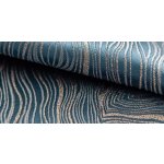 Zatemňovací závěs se vzorem a zavěšením rod pocket - Modrý, 400 x 250 cm – Hledejceny.cz