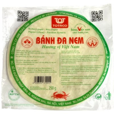Totaco Vietnamský rýžový papír kulatý 250 g – Zboží Dáma