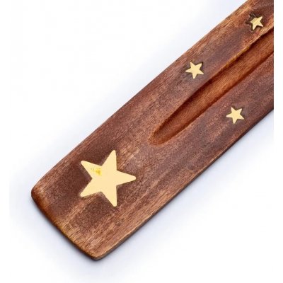 Milujeme Kameny Stojánek na vonné tyčinky dřevěný s hvězdou – Zboží Mobilmania