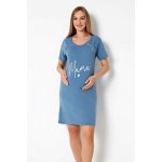 Noční košile ke kojení 21304 Mama Love Blue – Sleviste.cz
