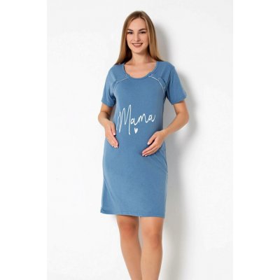 Noční košile ke kojení 21304 Mama Love Blue – Sleviste.cz