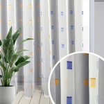 Ervi voálová záclona s geometrickým designem - 1150, metraž – Zboží Mobilmania