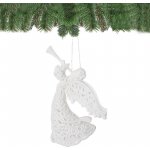 SPRINGOS Vánoční ozdoba Anděl s trumpetou bílý 17cm – Hledejceny.cz