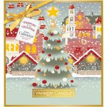 Yankee Candle adventní kalendář kniha votivní svíčka ve skle 12 ks + čajová svíčka 12 ks + svícen – Sleviste.cz