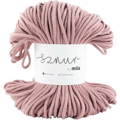 Bavlněná šňůra MILA 5mm - Pudrová/P27 – Zboží Dáma