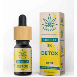 Herbalus CBD olej 5% DETOX 10 ml