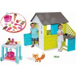 Smoby set domeček Pretty Blue a Écoiffier vozík Délices a košík 810703-12 – Zboží Dáma