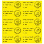 Revize spotřebičů dle ....... 25-28 samolepící vinylová fólie arch10ks 70x30mm – Zboží Dáma