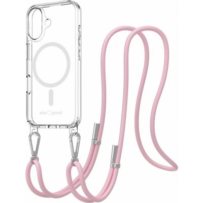 AlzaGuard Luxe Detach Lanyard Case Compatible with MagSafe for iPhone 16 růžový AGD PCLM411P – Hledejceny.cz