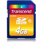 Transcend SDHC 4 GB Class 10 TS4GSDHC10 – Hledejceny.cz