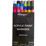 Artmagico akrylové fixy střední hrot 2 mm 24 barev – Hledejceny.cz