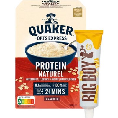 Quaker Oat přírodní ovesná kaše s proteinem 302 g