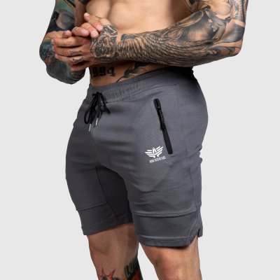 Iron Aesthetics Sportovní šortky Lightning tmavě šedé – Hledejceny.cz