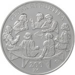 Česká mincovna 600. výročí vydání čtyř pražských artikulů 200 Kč 2020 stříbrná mince Proof 13 g – Zboží Dáma