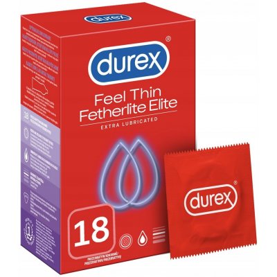 Durex Feel Thin Extra Lubricated 18 ks – Zboží Mobilmania