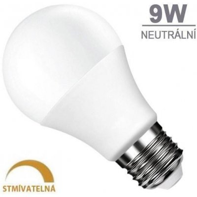 Optonica LED žárovka STMÍVATELNÁ 9W 18xSMD2835 806lm E27 Neutrální bílá – Zboží Živě