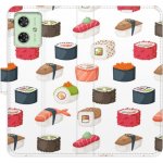 iSaprio Flip Motorola Moto G54 5G Sushi Pattern 02 s kapsičkami na karty – Sleviste.cz