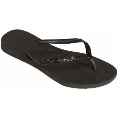 Havaianas Slim Glitter II dámské žabky černá – Zboží Dáma