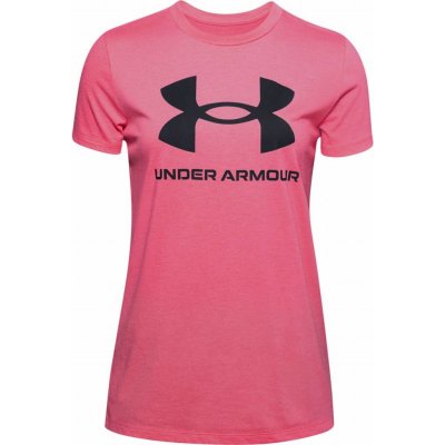 UNDER ARMOUR LIVE SPORTSTYLE GRAPHIC SSC růžová – Zboží Dáma