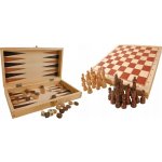Herní sada 3 v 1 Šachy Vrhcáby Backgammon Small Foot – Zboží Živě