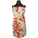 Tegatex Šitá zástěra dlouhá - vlčí mák béžový podklad – Hledejceny.cz