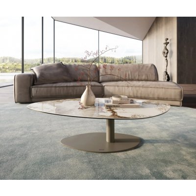 Delife Edge organický 140x76 cm keramika Minas Melange Vibany kov titanová barva – Zboží Dáma