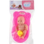 Teddies Miminko s kačenkou 20cm ve vaničce plast pevné tělo v sáčku 22x35x7cm – Hledejceny.cz