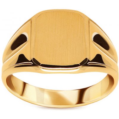 iZlato Forever zlatý pečetní prsten s matováním IZ22452