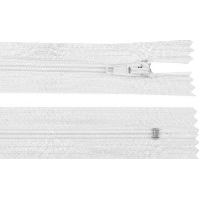 Spirálový zip šíře 3 mm délka 45 cm autolock, malé, 101 bílá – Zboží Mobilmania