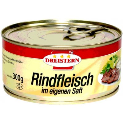 Dreistern Rindfleisch im Eigenem Saft 300 g – Hledejceny.cz