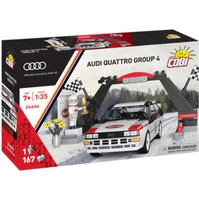Cobi 24666 Audi Quattro Group 4, 1:35, 167 k, 1f – Zboží Dáma