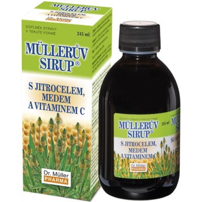 Müllerův sirup s jitrocelem medem a vitaminem C 245ml