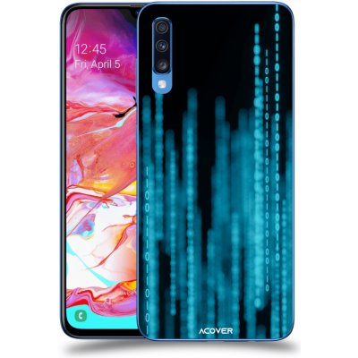 Pouzdro ACOVER Samsung Galaxy A70 A705F s motivem Binary