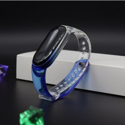 Xiaomi Mi Band 3/4 náhradní náramek Skleněný vzhled Modrý MBSCZ-SK501