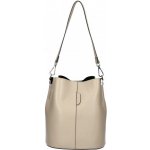 Made in Italy kožená kabelka 401 šedohnědá – Zbozi.Blesk.cz