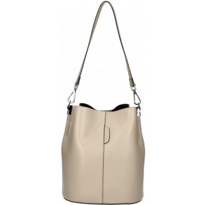 Made in Italy kožená kabelka 401 šedohnědá – Zbozi.Blesk.cz